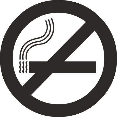 Наклейка Не курить! Черно-белый